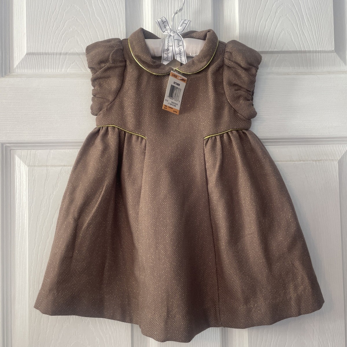 First Impressions Baby Girls Pc Collared Fall Dress Bloomers