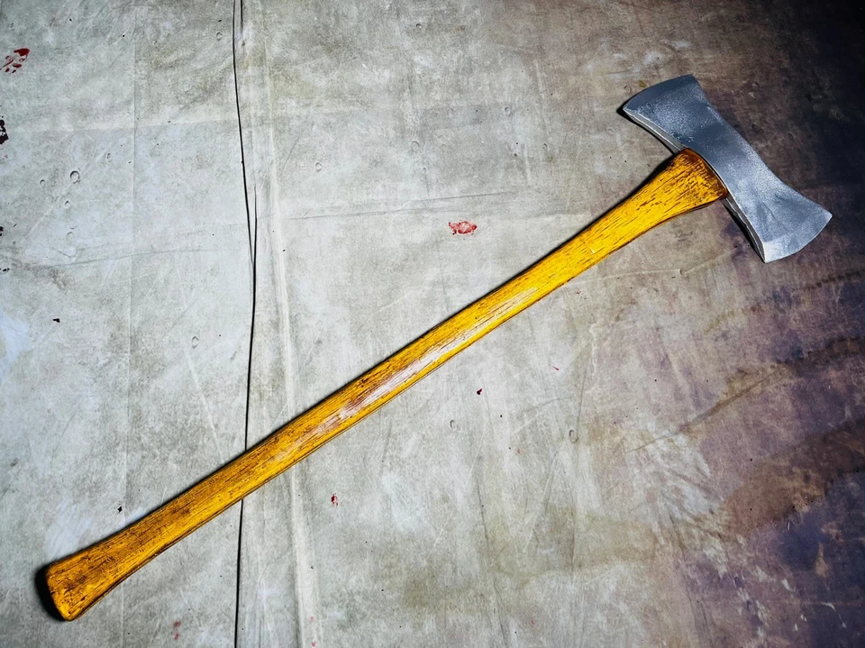 Doppio Ascia Film Sostegno PU Argento Testa Parte V Accettata 13th Voorhees - Immagine 4 di 4