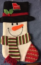 Snowman Christmas Stocking NWT