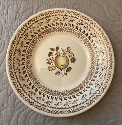 Staffordshire Old Granite Johnson Bros Fruit Sampler Bread Plate