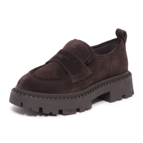 2190AU mocassino donna ASH GENIAL STUD woman loafer brown - Photo 1/4
