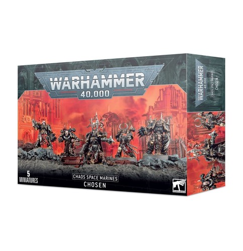 Games Workshop Warhammer 40K Chaos Space Marines Chosen - 5 Miniatures (43-84)