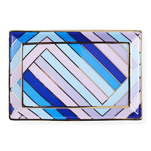 Jonathan Adler - Porcelain Tray - Scala Blue/Lavender - Picture 1 of 3