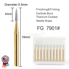 AZDENT Dental Carbide Burs FG7901 Trimming &Finishing High Speed Tungsten Drills
