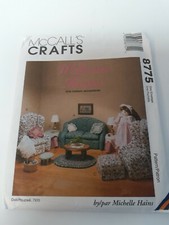 McCall's 8775 Barbie Furniture Pattern Sofa Chair Uncut Vintage Retro Historical