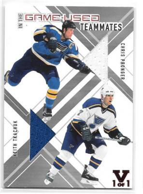 2002-03 ITG Used Teammates Jerseys #T8 Chris Pronger Keith Tkachuk VAULT 1/1