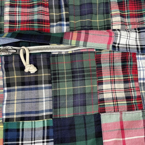 Polo Ralph Lauren Men's Patchwork Madras Pullover Hooded Jacket - Size LARGE - Picture 3 of 17