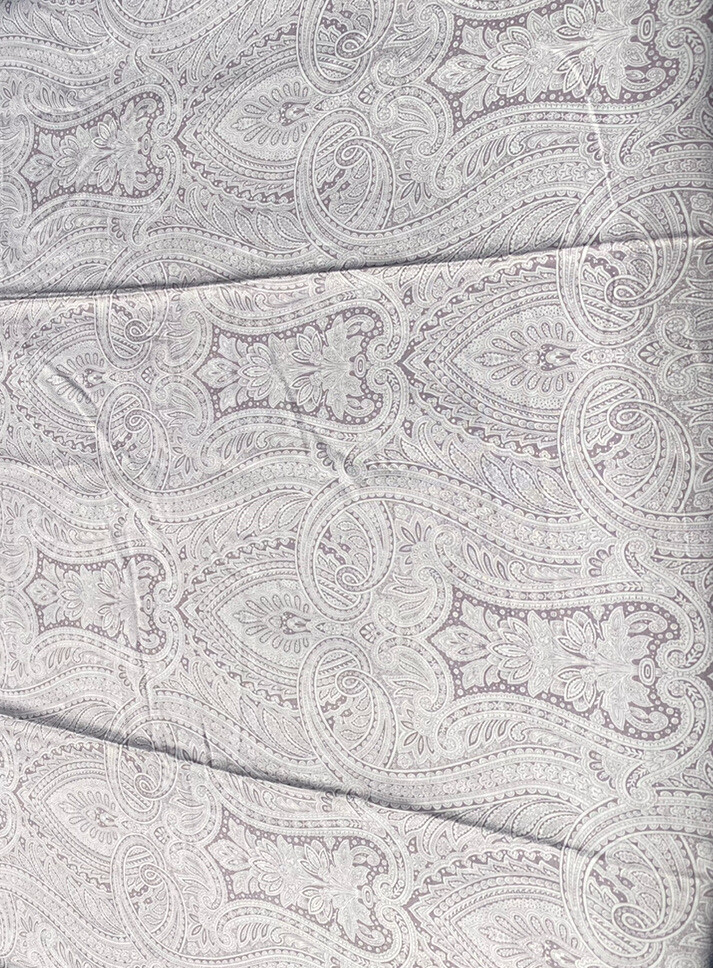 Raymond Waites Sateen Paisley Cotton Queen Flat Brown Cream Sheet VGC eBay
