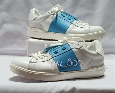 valentino sneakers blue stripe