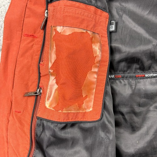 SCOTTeVEST Vest Mens 3XL Orange Full Zip Outdoor Travel Pockets Lined - Picture 18 of 24