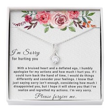 I'm Sorry Necklace Gifts, Apology Gifts For Her, Forgiveness Gift, Wife Gift