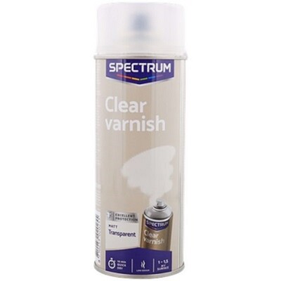 SPECTRUM KLARLACK kratzfest 1 x 400ml Matt Lackspray Acryllack Autolack 