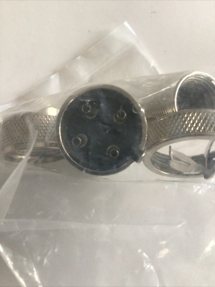 NEW 91MC4M CDM 4 Pin Contact Male Cable Plug Microphone Connector Audio Amphenol - Image 2 of 3