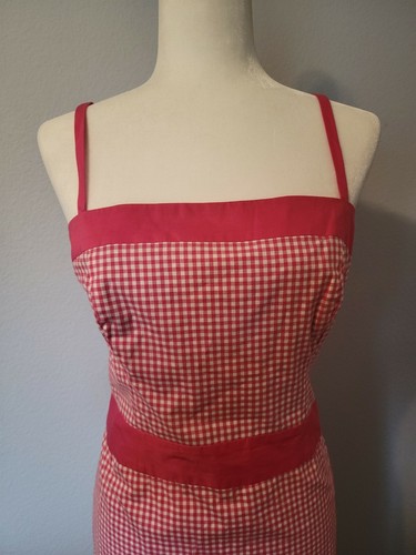 Anne Taylor Pink Gingham Retro Style Dress Size 12 - Picture 2 of 5