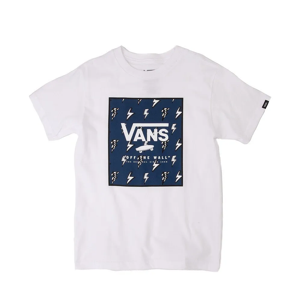 Brand New Kids Vans Print White/ T-shirt True | Size eBay 5/M Blue/ White Box