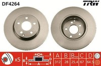 Bremsscheibe DB P. W211 02-