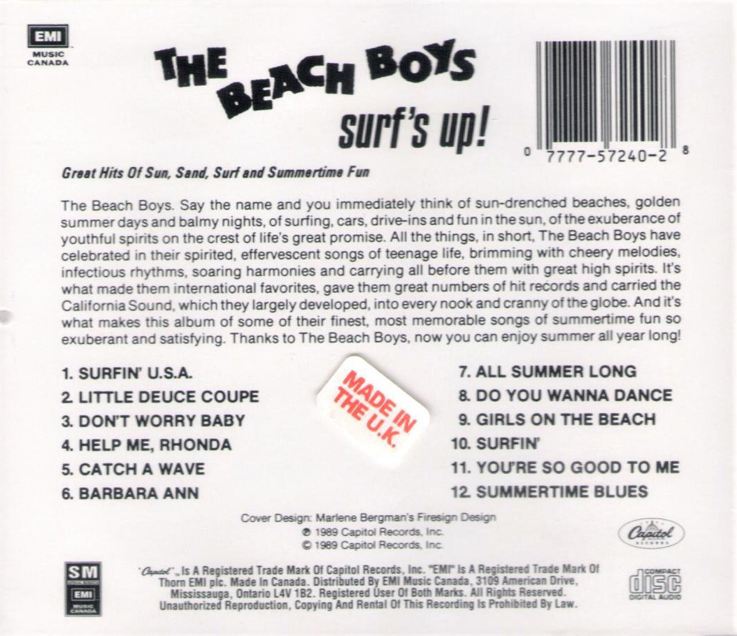 Beach Boys Surf’s Up SACD The Beach Boys - Surf's up (Hybrid SACD) – AudioSoundMusic