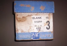 Full Box of DOT MATRIX 9-1/2" X 11" CARBON Paper NOS