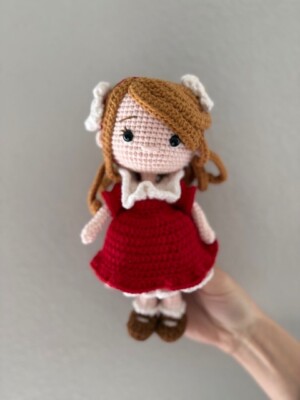 Crochet doll, 10'' Amigurumi Doll, Handmade gift decoration, Ready-made Amigurumi