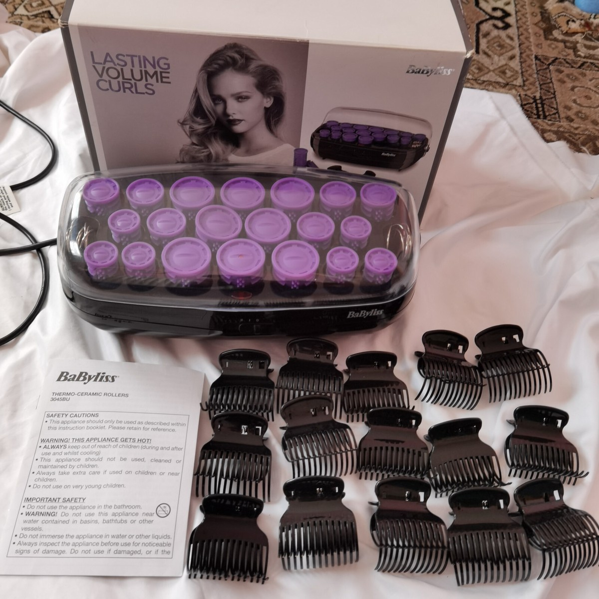 Volume Curls Babyliss 3045bu Thermo Ceramic Hair Rollers Nano