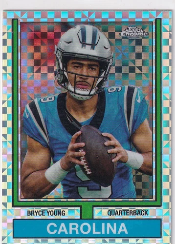 2024 Topps Chrome Football X-Fractor Bryce Young #74TF-23