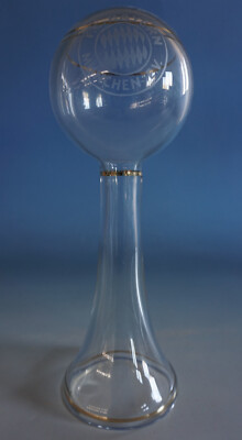 FC Bayern München Glas Pokal Trophäe Objekt Fußball mit Logo FCB (FC23-091)