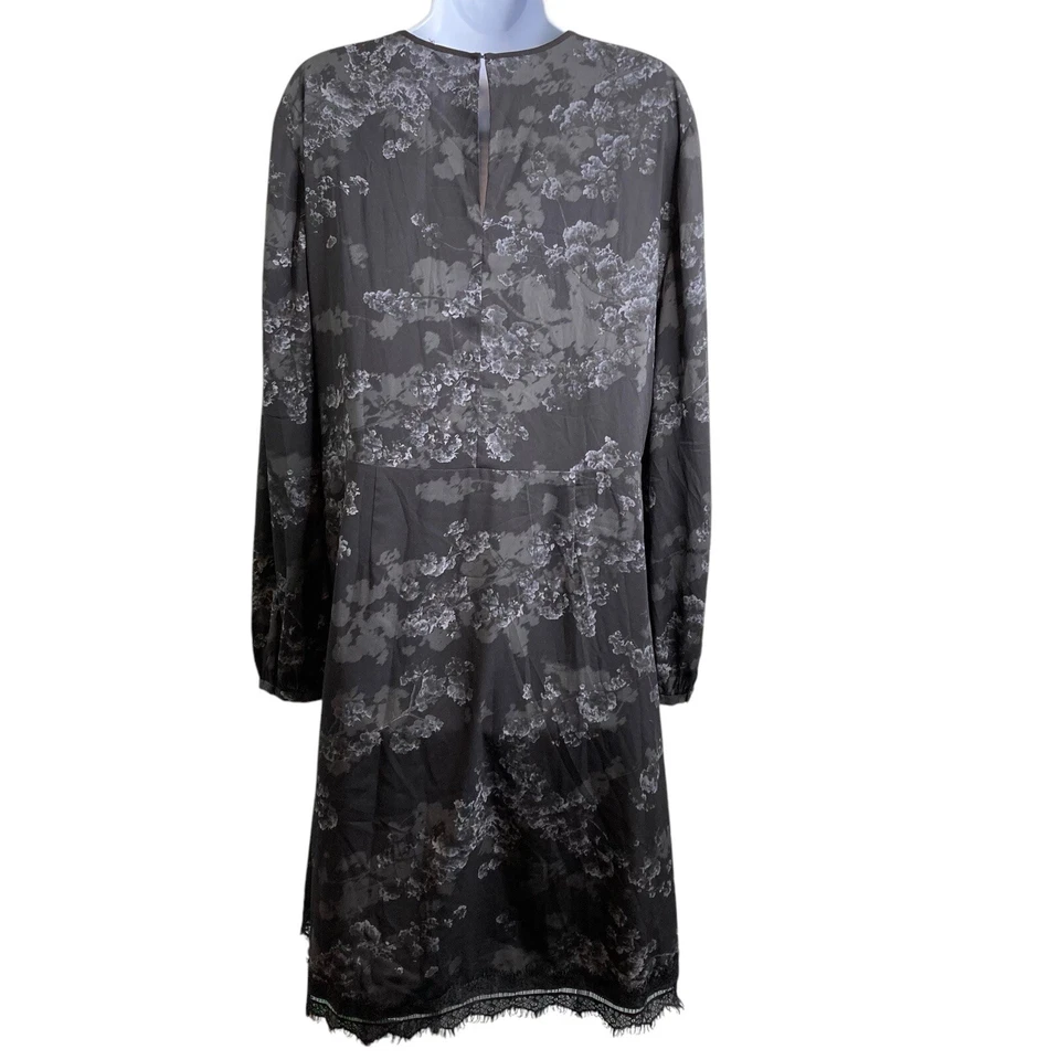 Vestido midi de encaje floral negro para mujer Tahari talla talla XL caprichoso boho brujo Foto 2 de 4