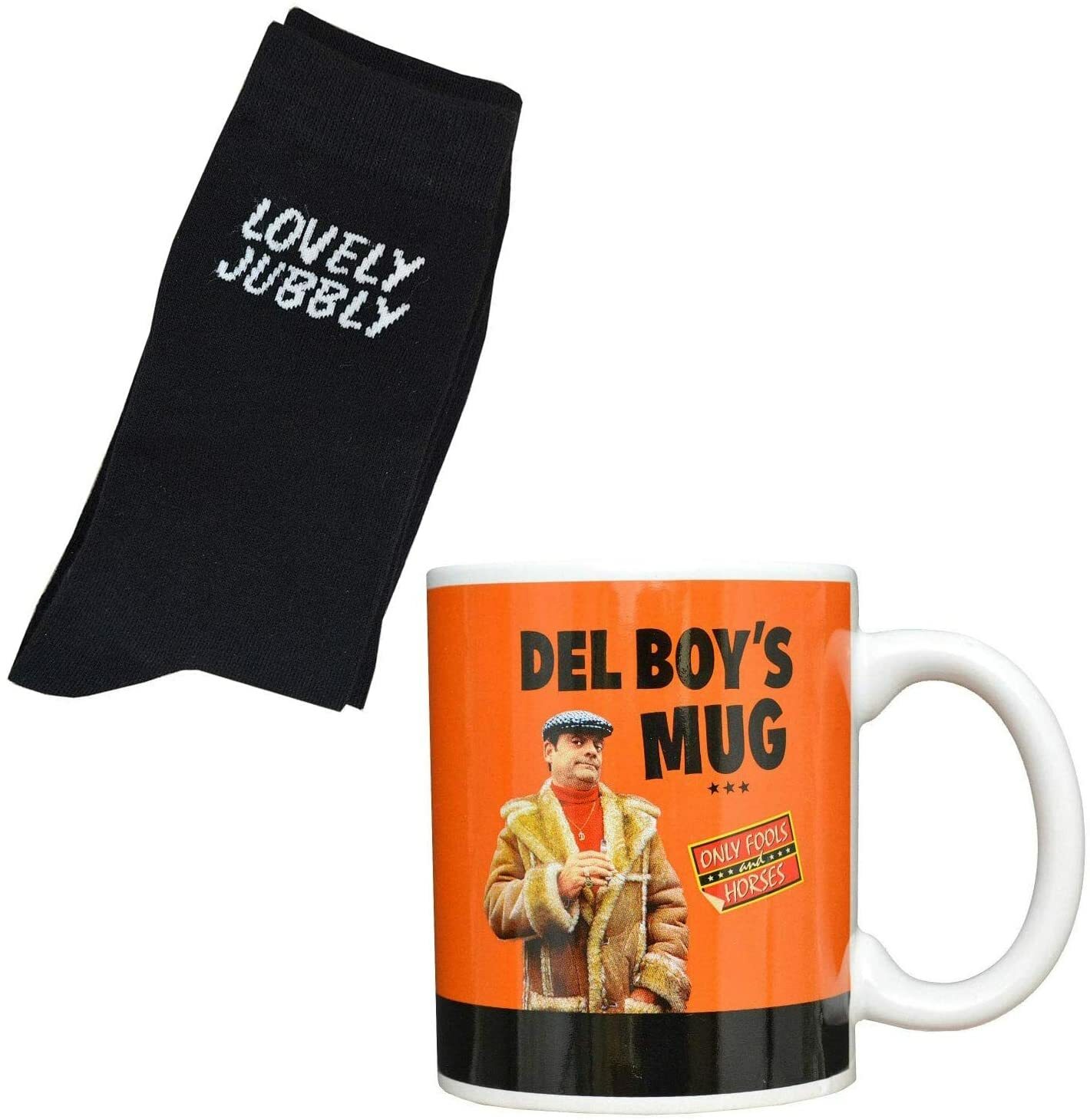 Only Fools and Horses Official Del Boy's MUG and SOCK Set In Gift Box