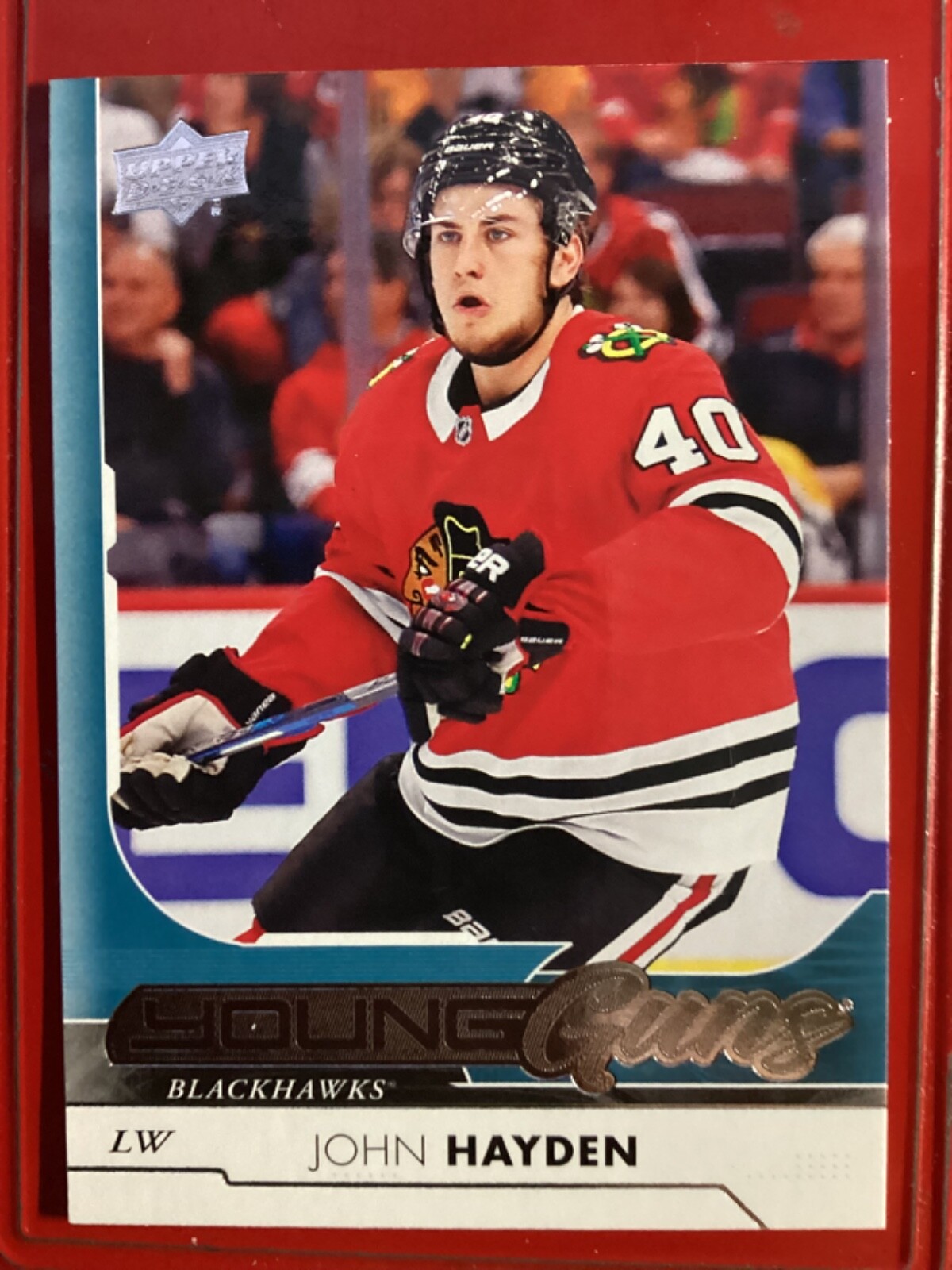 2017-18 Upper Deck Young Guns John Hayden Rookie (RC) #211 Chicago Blackhawks