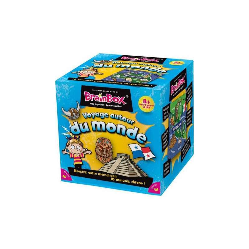 Brain Box - Voyage Autour Du Monde - Jeu De Société - Green Board Game Brainbox Voyage Autour Du Monde Edition 2022 5025822133014