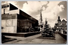 Lenin's Mausoleum Moscow 1969 Red Square USSR Real Photo Postcard