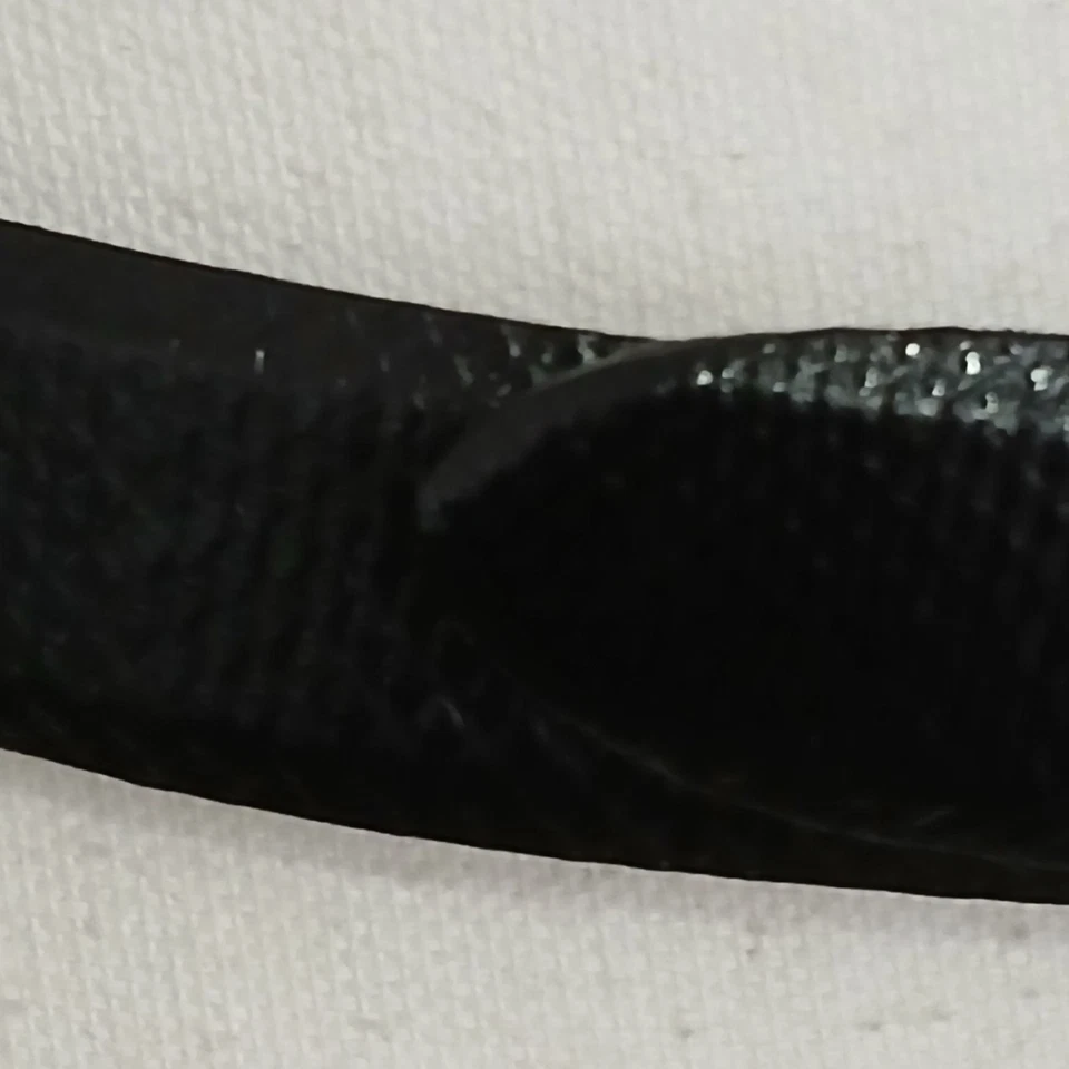 Carlisle 116321 Cinturón Cuero Negro Dorado Doble Hebilla Leopardo EE. UU. De Colección Mediano Foto 4 de 4