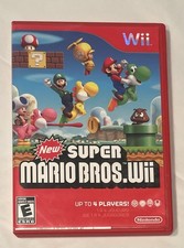 Super Mario Bros. Wii Game w/ Manual & Case Nintendo