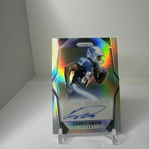 2017 Panini Prizm Corey Davis Auto Silver Halo Prizm #RA-CD