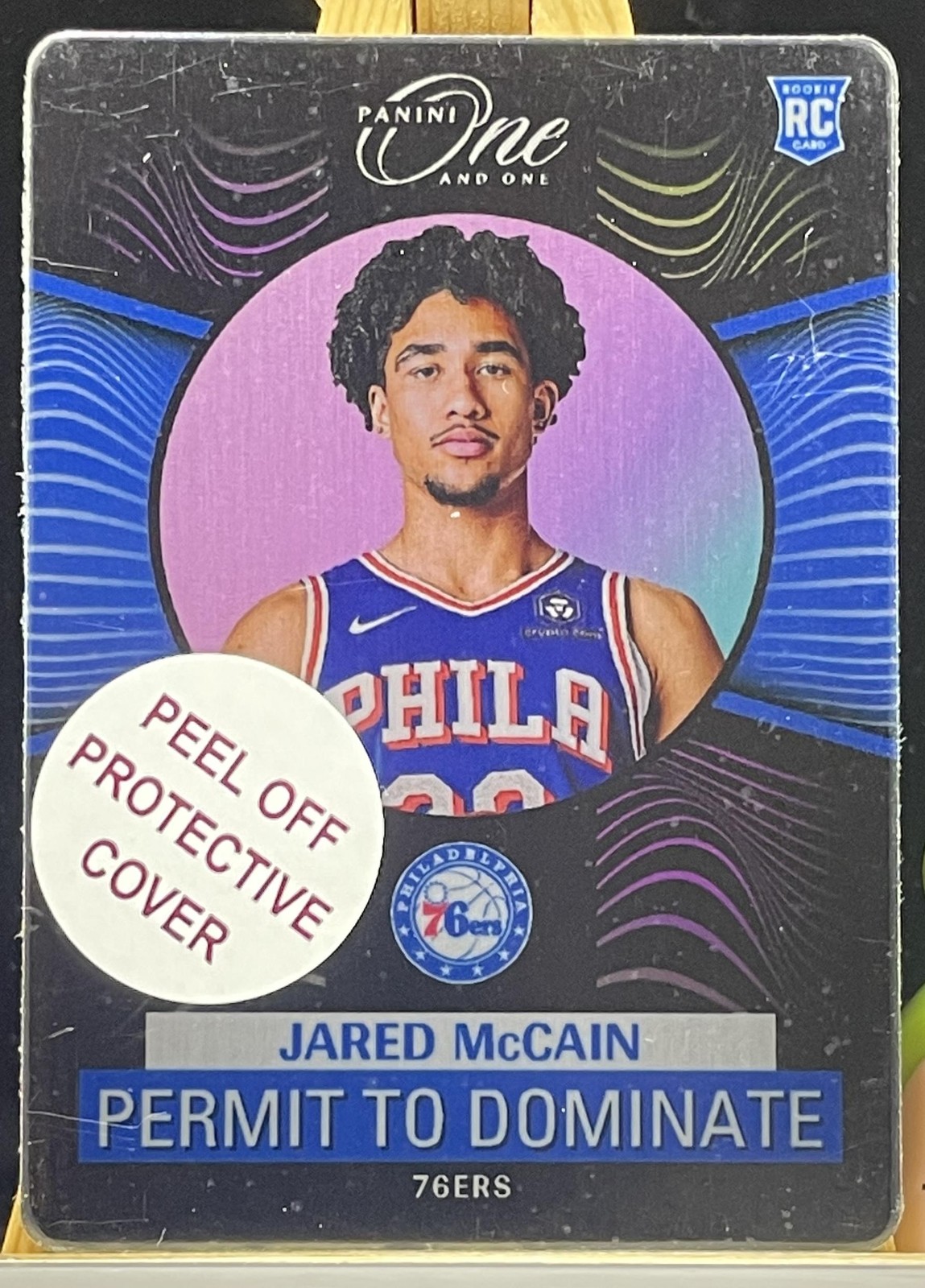 2024-25 Panini One And One Jared McCain #13 RC Permit to Dominate Case Hit SSP