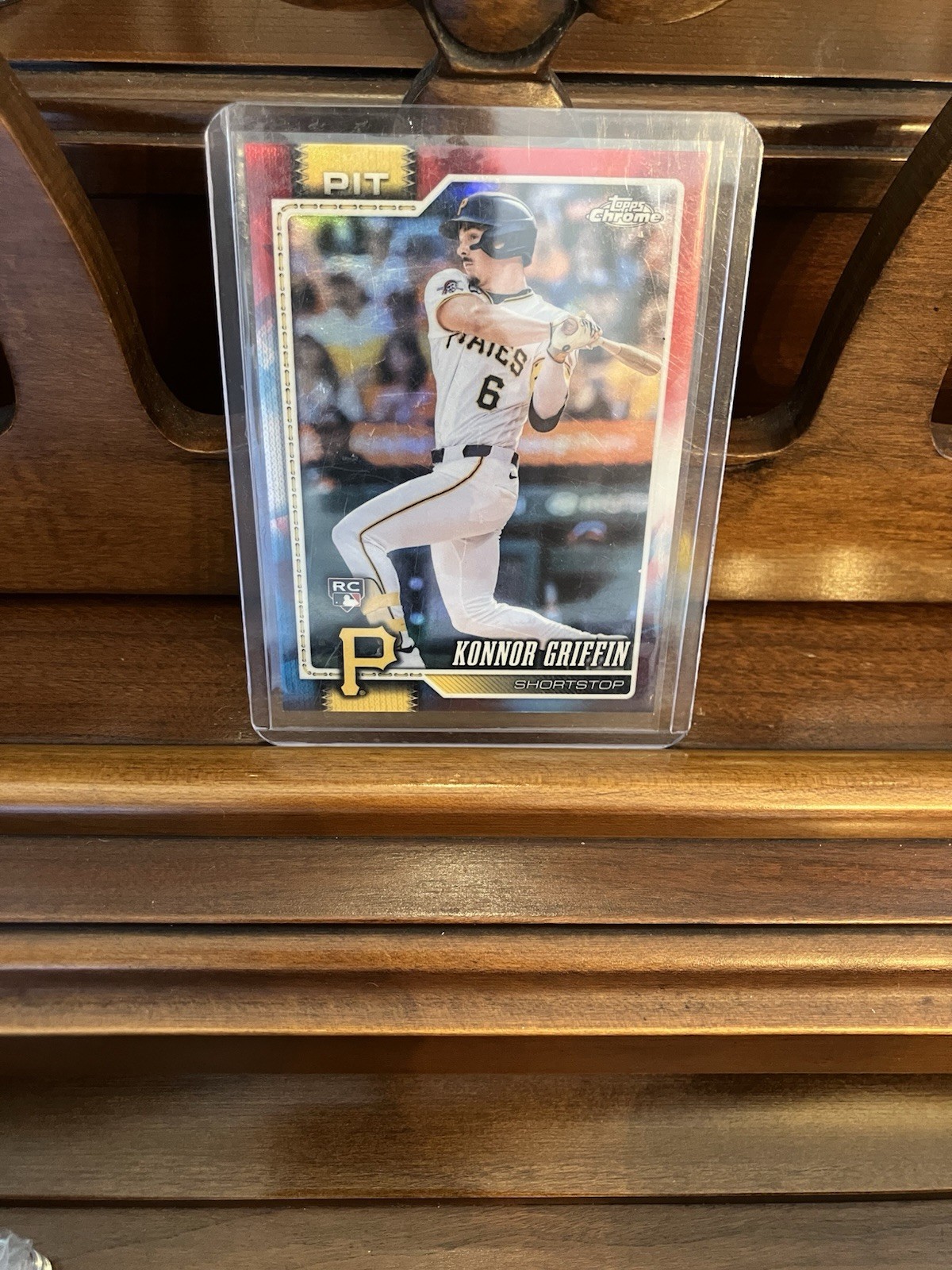 2026 Topps Chrome Konnor Griffin #74 Red White And Blue REFactor Pirates RC LZ13