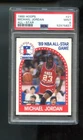 1989-90 Hoops #21 Michael Jordan PSA 9 Graded Basketball Card All-Star NBA 89