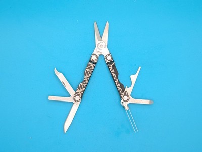 Leatherman Micra Multi-Tool, Knife, Scissors, Key Ring, Custom Pattern!