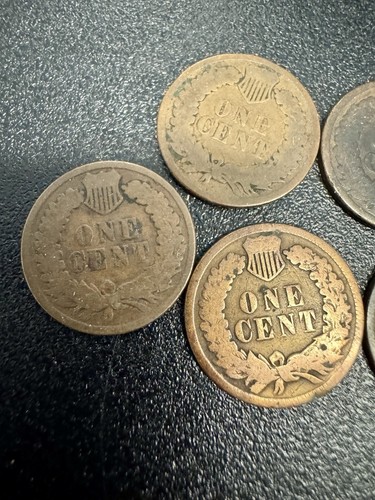 Lot Of 11 Indian HEAD PENNIES 1879 No Reserve Auction!! Nice Details - Picture 6 of 8