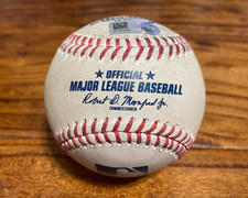 Elias Diaz Rockies Game Used SINGLE Baseball 6/8/2022 vs Giants Wood Hit #313