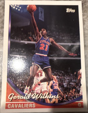 Topps 1993-94 Gerald Wilkins #62 Base Set Cleveland Cavaliers NBA Card