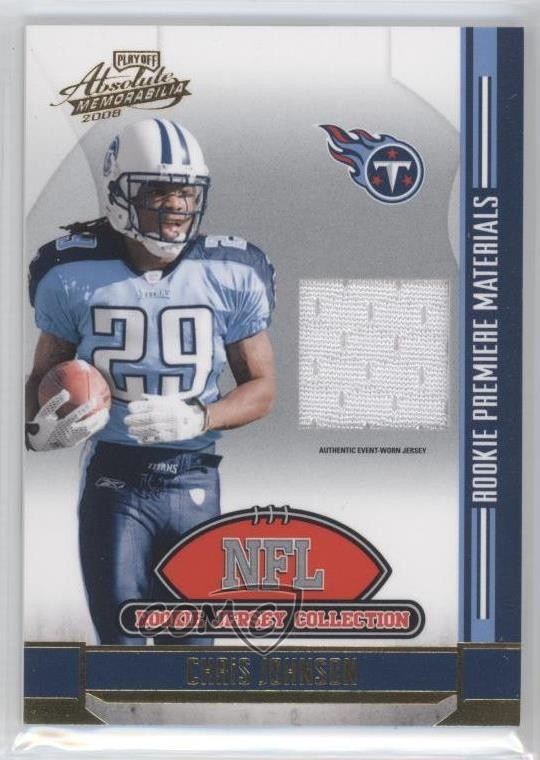 2008 Playoff Absolute Memorabilia Chris Johnson #2 RC 1b9