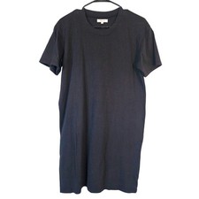 Madewell Black Tshirt Dress Crew Neck Short Sleeve Small Casual Summer Basic