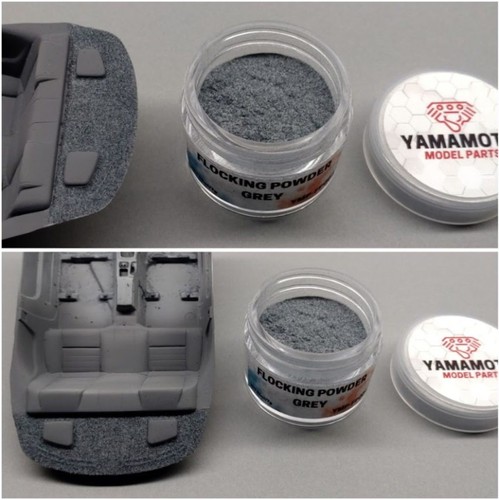 Yamamoto Flocking Powder Grey (25ml/7g) - Picture 1 of 1