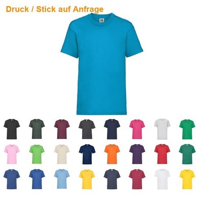 FRUIT OF THE LOOM Kinder T-Shirt Valueweight viele Farben Baumwolle 92-164 NEU