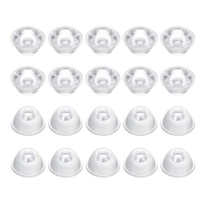 20Pcs 20mm High Power LED Lens 120 Degree Smooth Optical PMMA Lenses Clear