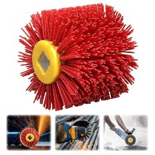 80 Grit Drawing Wheel Drum,Surface Conditioning Tool Drum,4.7" x 4" Burnishin...