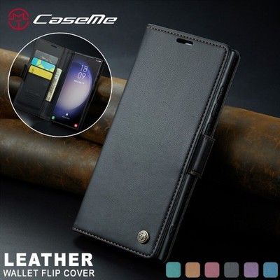 Hülle Für Samsung S26 S25 S24 FE S23 S22 Ultra Leder RFID Case Klapphülle Tasche