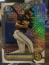 2022 Bowman Chrome Prospects Mega Box Mojo Refractor James Wood #BCP-108 1st