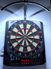 Electronic Dart Board, 2 Large LEDs Scoreboards, 43 Games; Pre-mounted LED Light